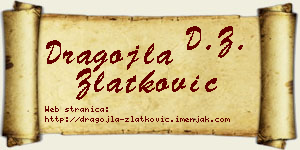 Dragojla Zlatković vizit kartica